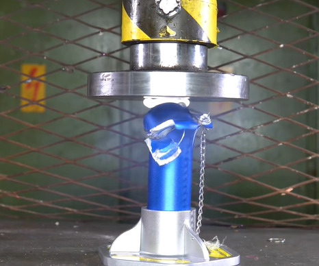 Ever Wonder Just How Strong A Set Of Jackstands Really Is? Watch As They Are Put Through Their Paces In A Giant Hydraulic Press